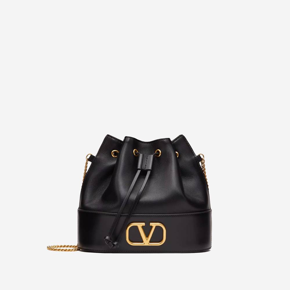  MINI BUCKET BAG IN NAPPA WITH VLOGO SIGNATURE CHAIN (Pre-Order Within 14 Days) 