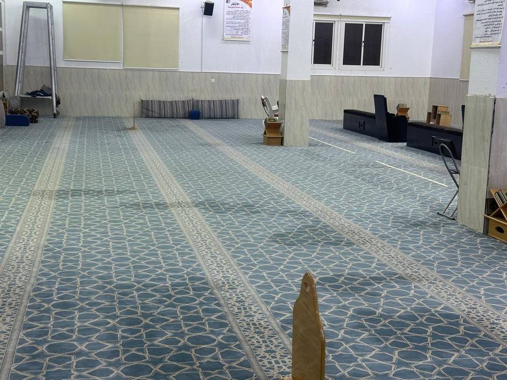 تغيير سجاد مسجد الفضيل بن عياض