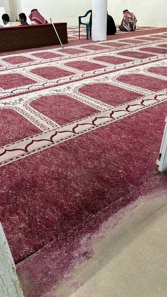 تغيير سجاد مسجد المنتزه بالمجمعه