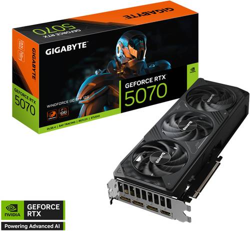  GIGABYTE RTX 5070 WF X3 OC 12G كرت شاشة