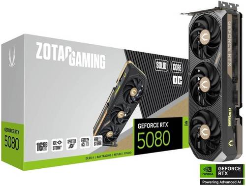 ZOTAC GAMING GeForce RTX 5080 SOLID 16GB كرت شاشة