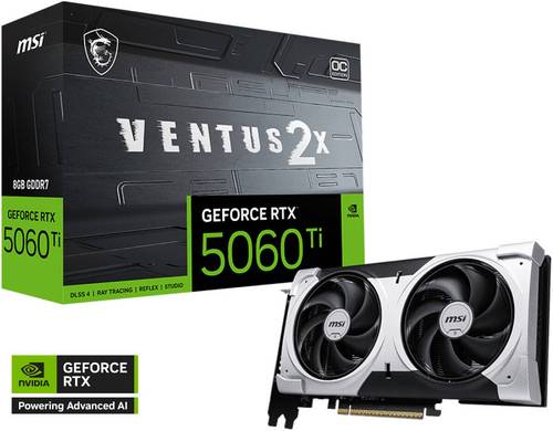 MSI VENTUS RTX 5060 TI 8GB 2X كرت شاشة 