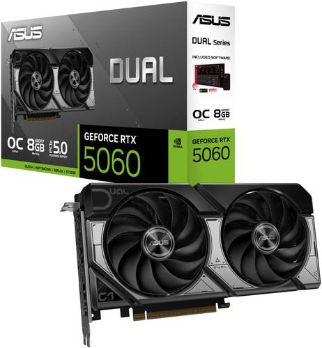 Asus Dual GeForce RTX 5060 OC 8GB كرت شاشة