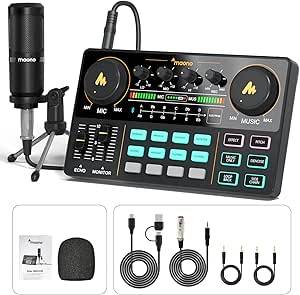 MANOCASTER STUDIO KIT ميكسر مع مايك