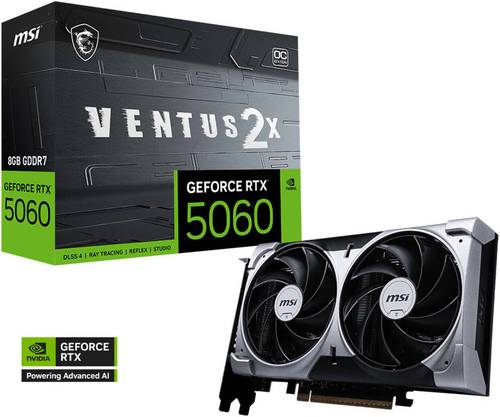 MSI RTX 5060 VENTUS 2X-8GB -OC كرت شاشة