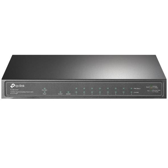 سويتش جيجابت 10 منافذ مع 8 منافذ  | TP-Link TL-SG1210P