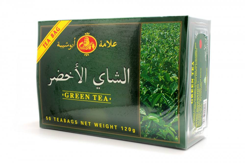الشاي الاخضر علامة ابو شيبة 50 ظرف