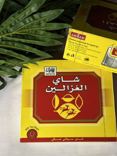 شاي الغزالين سيلاني علاق 100 كيس 