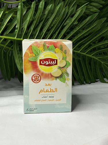 شاي ليبتون بعد الطعام بنكهة الزنجبيل و الشمرة و النعناع الفلفلي 20 كيس
