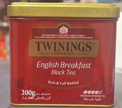 شاي توينجز نكهة متوسطة علبه حديد 200غ