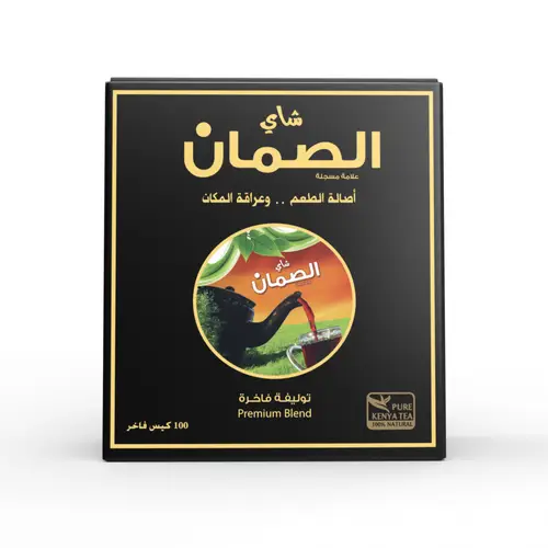شاي الصمان علاق 100كيس كرتون اسود