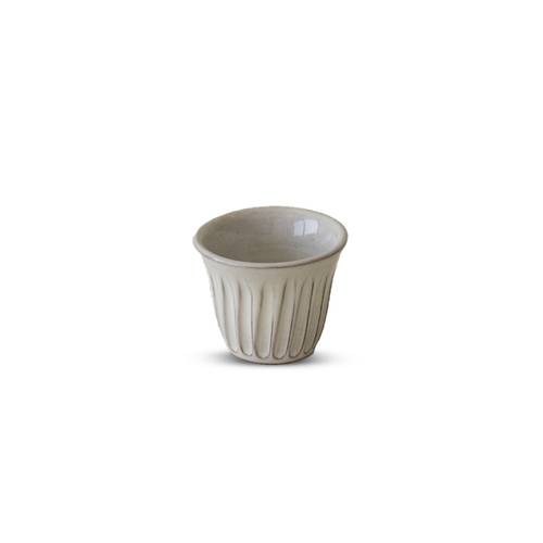 White Patterned Coffee Cup