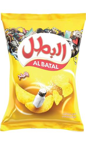 بطاطس البطل عائلي بالملح