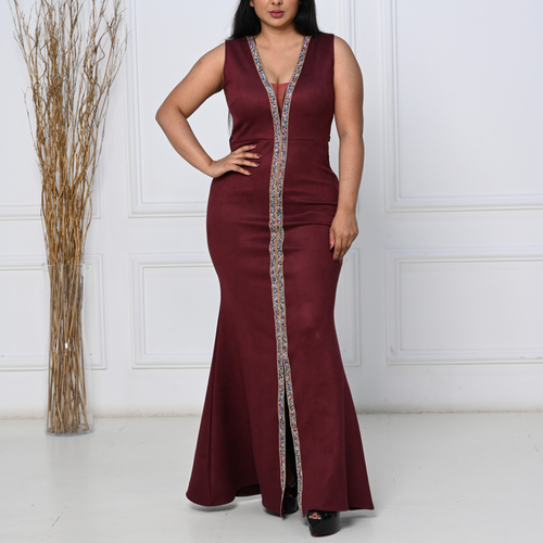 فستان عودي انيق - XL - عودي