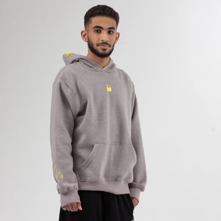 Grey Hoodie • Everyone has story to tell •