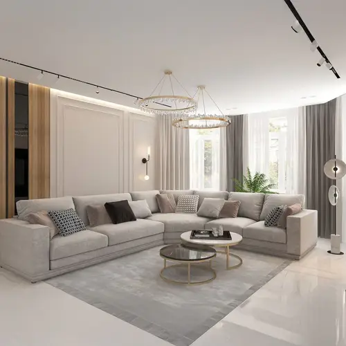 كنبة زاوية راحة سويدية - رمادي - Swedish Corner Sofa - Gray