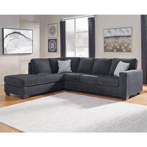 كنب زاويه رمادي - Gray Corner Sofa
