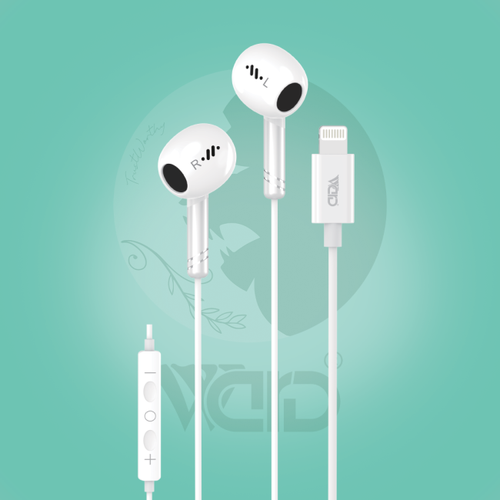 Ward H14 Lightning Wired Earphones with Microphone