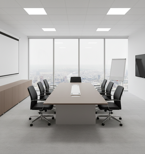 طاولة اجتماعات بتصميم مستطيل وعملي مقاس 320 سم 