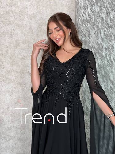 فستان سهرة بأكمام طويلة  - 2XL