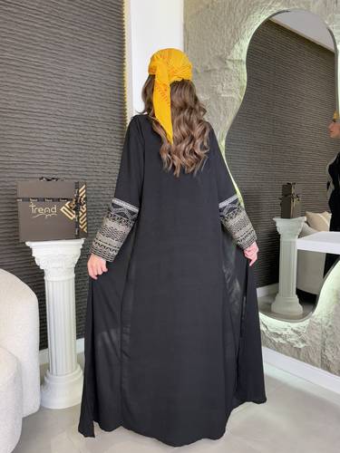 جلابية قطعتين مطرزة - 3XL