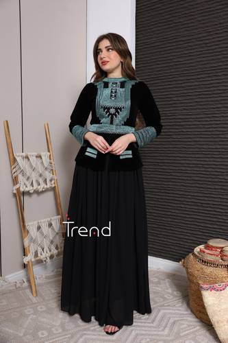 فستان التأسيس بتطريز مميز - 2XL