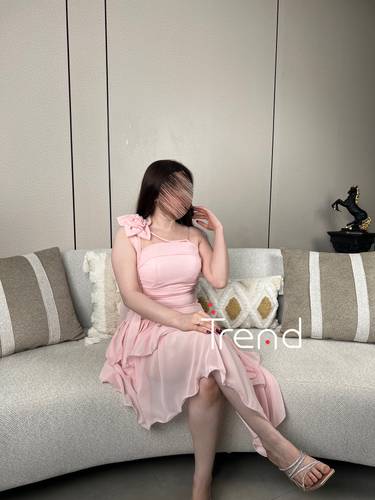 فستان بينك بورده بالكتف  - 2XL