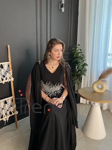 فستان سهرة بأكمام - 4XL