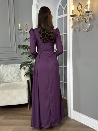 فستان سهرة بنفسجي  - 3XL
