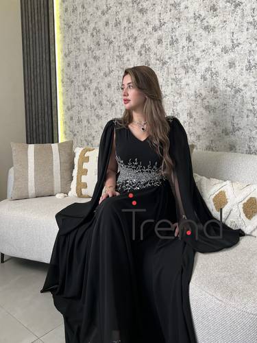 فستان سهرة بأكمام - 4XL