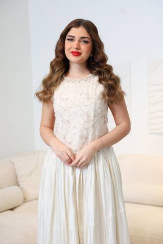 فستان عيد بقصّة انسيابية  - XL