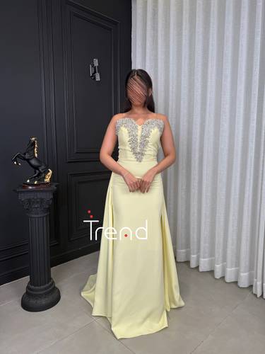فستان سهرة ليموني انيق - 2XL