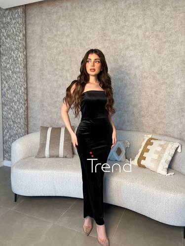 فستان مخمل توب  - 4XL