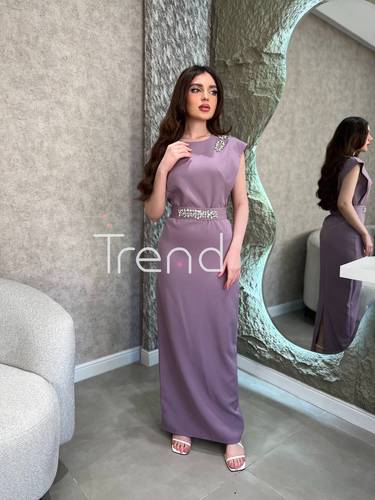 فستان ميرفا موف فاتح  - 2XL