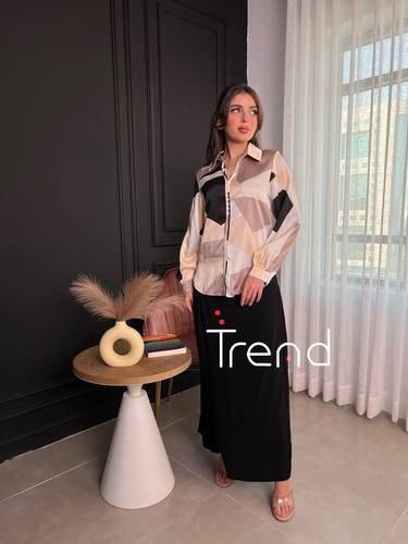 بلوزة ساتان انيقة  - 2XL