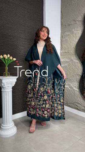 جلابية كيب قطعتين اخضر  - 3XL