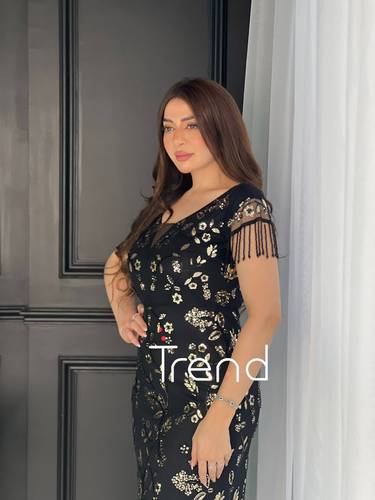 فستان سهرة شك يدوي  - XL