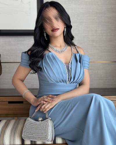 فستان داريلا سماوي  - S