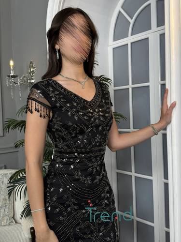 فستان سهرة شك يدوي  - XL