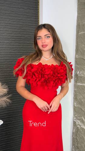 فستان سهرة ورود - XL