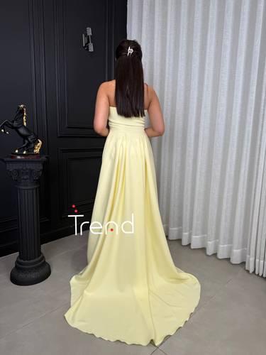 فستان سهرة ليموني انيق - 2XL