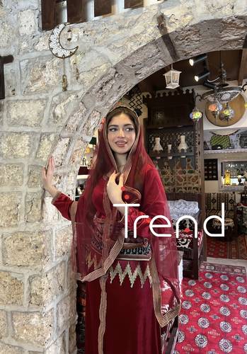 جلابية مطرزة مخمل (عودي) - 2XL