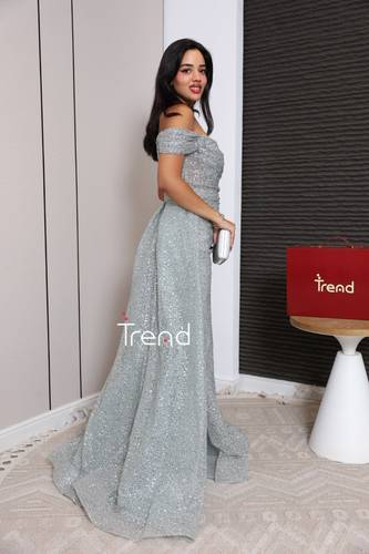 فستان سهره ترتر بكرستال - 3XL