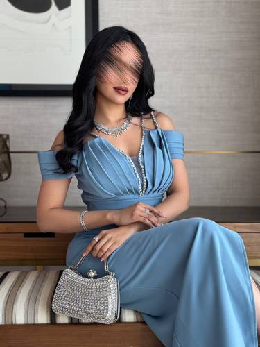 فستان داريلا سماوي  - S
