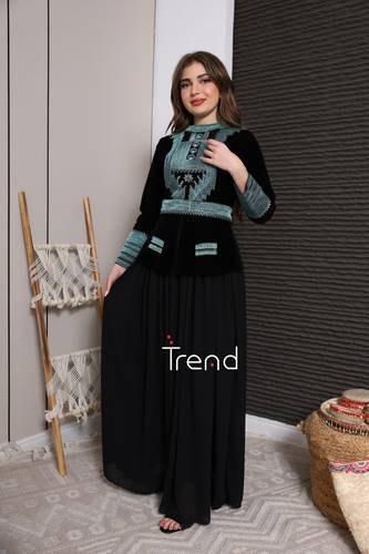 فستان التأسيس بتطريز مميز - 2XL