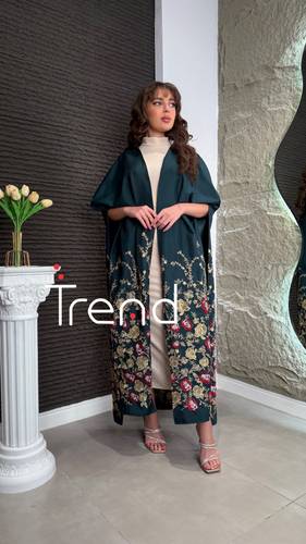 جلابية كيب قطعتين اخضر  - 3XL