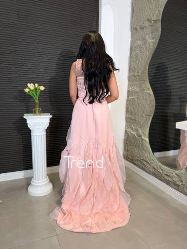 فستان سهرة بينك  - 2XL