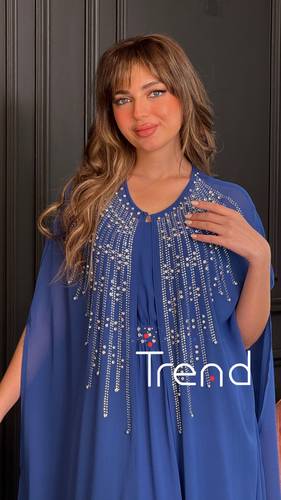 جلابية قطعتين مطرزة   - 2XL