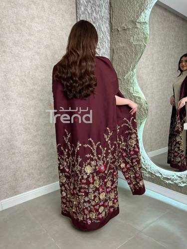 جلابية كيب قطعتين مطرزة - 3XL