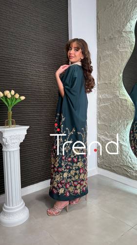 جلابية كيب قطعتين اخضر  - 3XL